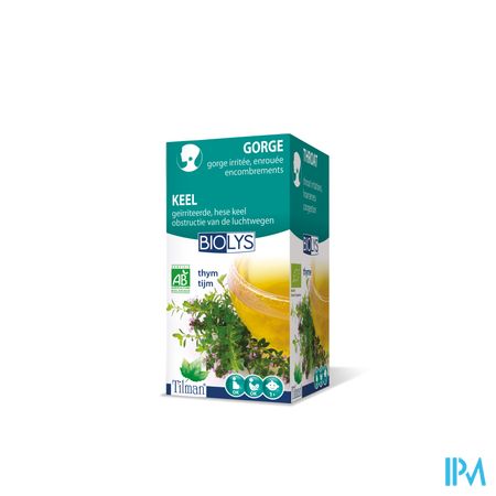 Biolys Tijm Bio Tea-bags 20