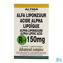 Load image into Gallery viewer, Altisa R(+)-alpha Liponzuur 150mg + C+e V-caps 45
