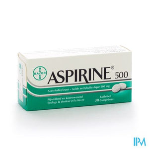 Aspirine 500mg Comp 30