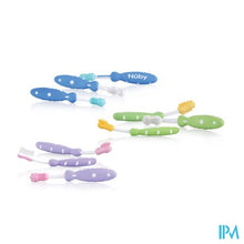 Charger l&#39;image dans la galerie, Nuby Tandenborstelset 3 stuks - 3m+

