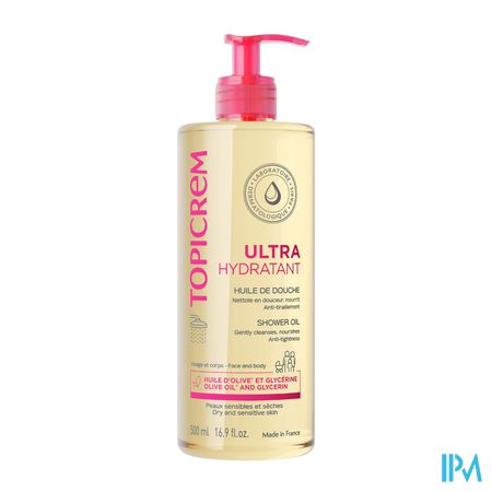 Topicrem Ultra Hydraterende Douche Olie 500ml