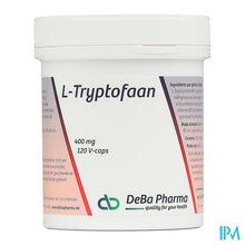 Afbeelding in Gallery-weergave laden, l-tryptophane 400mg V-caps 120 Deba
