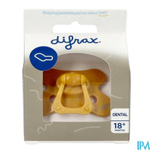 Charger l'image dans la galerie, Difrax Fopspeen Dental +18m Uni/pure Geel/honey
