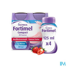 Charger l'image dans la galerie, Fortimel Compact 2.4kcal Aardbei 4x125ml
