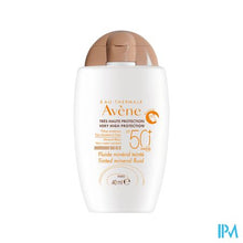 Afbeelding in Gallery-weergave laden, Avene Zon Spf50+ Minerale Fluide Getint 40ml
