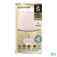 Afbeelding in Gallery-weergave laden, Suavinex Gold Bottle Silicone Slow Flow 150ml Pink
