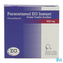 Charger l'image dans la galerie, Paracetamol EG Inst.500Mg Vanil-Aardbei   Zakje 20
