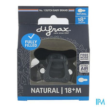 Afbeelding in Gallery-weergave laden, Difrax Fopspeen Natural 18m+ Uni/pure D.blauw/even
