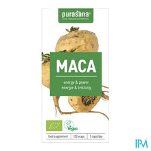 Afbeelding in Gallery-weergave laden, Purasana Vegan Maca 300mg Bio V-caps 120
