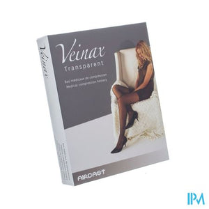 Veinax Hold-ups Transparant 2 Lang Zwart Maat 2