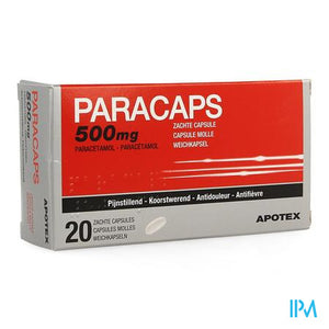Paracaps 500mg Zachte Caps 20 X 500mg