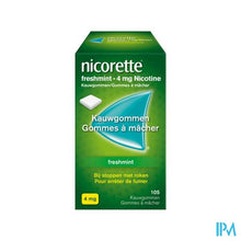 Afbeelding in Gallery-weergave laden, Nicorette Freshmint Kauwgom Suikervrij 105x4mg
