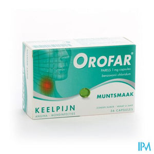 Orofar Menthe-munt Forte 36 Perles