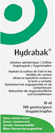Hydrabak Oogdruppels Hydra Nacl Z/bewaarmiddel10ml