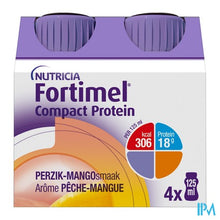 Afbeelding in Gallery-weergave laden, Fortimel Compact Protein Perzik-mango 4x125ml
