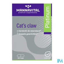 Afbeelding in Gallery-weergave laden, Mannavital Cats Claw Platinum V-caps 60
