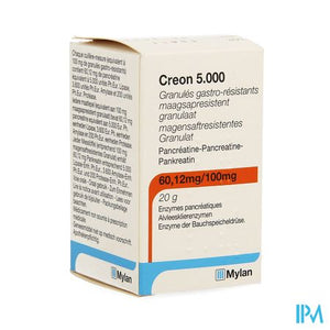 Creon 5000 Maagsapresist Granulaat Fl 20g