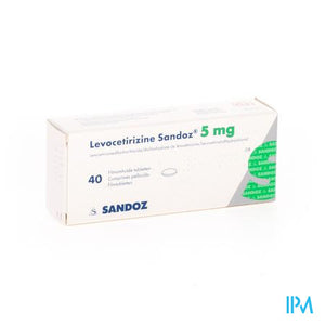 Levocetirizine Sandoz 5mg Comp Enrob. 40 X 5mg