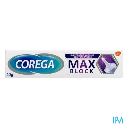 Corega Max Block Kleefcreme Gebitsprothese 40g