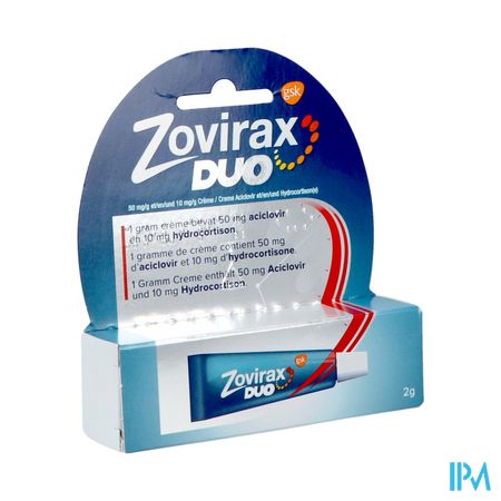 Zovirax Duo 50mg/g + 10mg/g Creme Tube 2g