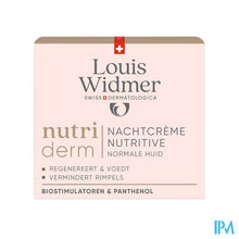 Afbeelding in Gallery-weergave laden, Widmer Nutriderm Nachtcreme Nutritive 50ml

