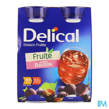 Afbeelding in Gallery-weergave laden, Delical Fruitdrink Druiven Nf 4x200ml
