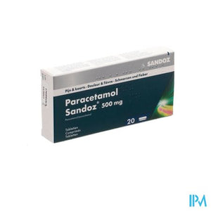 Paracetamol 500mg Sandoz Tabl 20