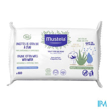 Charger l'image dans la galerie, Mustela Ch Bio Katoenen Doekjes Water 60
