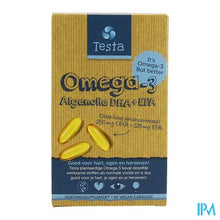 Afbeelding in Gallery-weergave laden, Testa Omega 3 Algenolie Dha/epa Softgels 60
