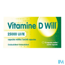Charger l'image dans la galerie, Vitamine D Will 25000ie Zachte Caps 12
