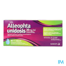 Load image into Gallery viewer, Alleophta 20mg/ml Oogdruppels Unidosis 20x0,3ml
