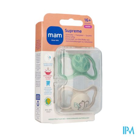 Mam Supreme Fopspeen Silicone Pure 16m+ Uni 2