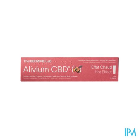 Beemine Lab Alivium Cbd Creme Massage Warm 75ml