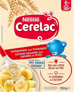 Nestle Cerelac Koekjesmeel Fruitpapjes 250g