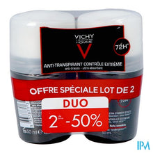 Afbeelding in Gallery-weergave laden, Vichy Homme Deo A/transp. 72u Roller Duo 2x50ml
