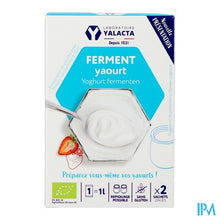 Afbeelding in Gallery-weergave laden, Yalacta Ferment Yoghurt Bio 2x4g
