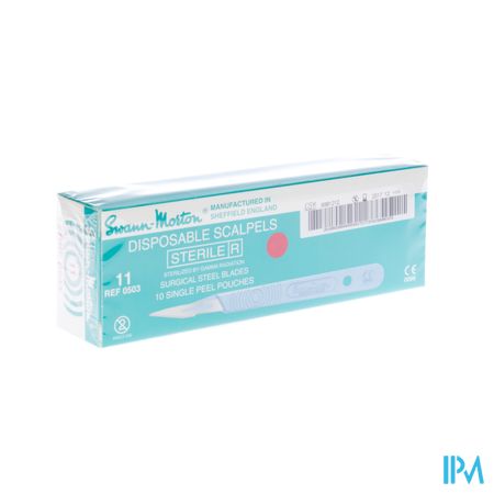 Scalpel S.m Disposable Steriel Nr11 10