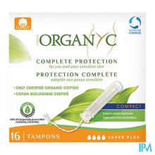 Load image into Gallery viewer, Organyc Tampon Compact Super Plus Bio Katoen 16
