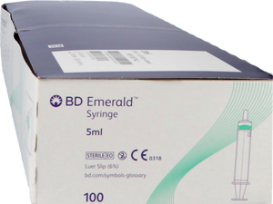 Bd Emerald 5ml Luer Slip+detach.needl.21gx40mm 100