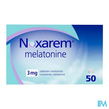Load image into Gallery viewer, Noxarem Melatonine 3mg Tabl 50
