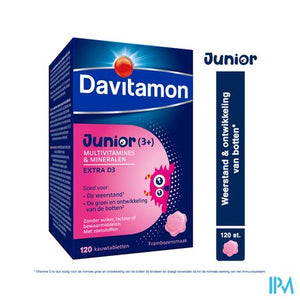 Davitamon Junior Framboos V1 Comp 120