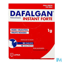 Afbeelding in Gallery-weergave laden, Dafalgan Instant Forte Rode Vr. 1g Gran Zakje 10

