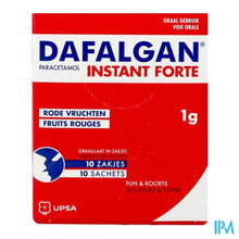 Afbeelding in Gallery-weergave laden, Dafalgan Instant Forte Rode Vr. 1g Gran Zakje 10
