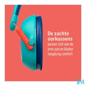 3m Kids Plus Gehoorbesch. Oorkap Kind Groenblauw