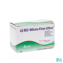 Load image into Gallery viewer, Bd Microfine Ultra Pennaald 4mm 32g Thinwall 100

