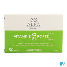 Charger l'image dans la galerie, Alfa Vitamine K2 D3 Forte Softgel 30
