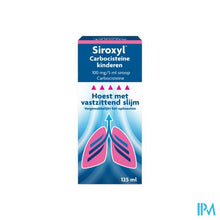 Afbeelding in Gallery-weergave laden, Siroxyl Carbocisteine 100mg/5ml Kind. Siroop 125ml
