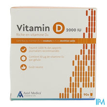 Afbeelding in Gallery-weergave laden, Astel Vitamin D 2000iu Caps 90
