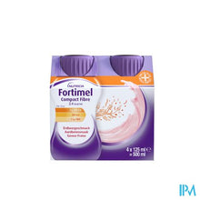 Charger l'image dans la galerie, Fortimel Compact Fiber 2.4kcal Aardbei 4x125ml
