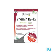 Load image into Gallery viewer, Physalis Vitamin K2 + D3 Tabl 60
